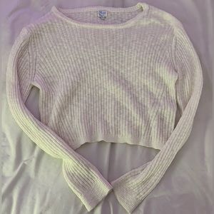 CREAM CROPPED SWEATER